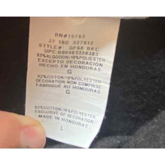 Champion Hoodie Men's Large Black Reverse Weave Knickerbocker Hoodie 72/100 - Picture 8 of 12